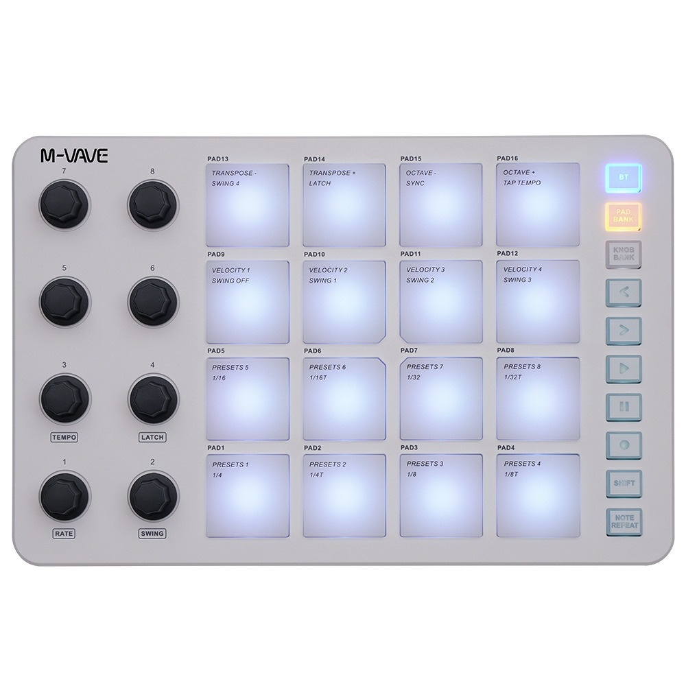 Midi Controller Pad - Contrôleur MIDI, coussin d'impact, orgue électronique