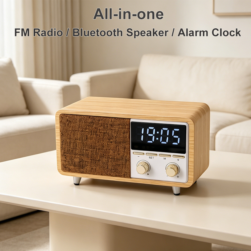 Audio Music Spotify - Radio FM multifonctionnelle RD-X9, haut-parleur Bluetooth