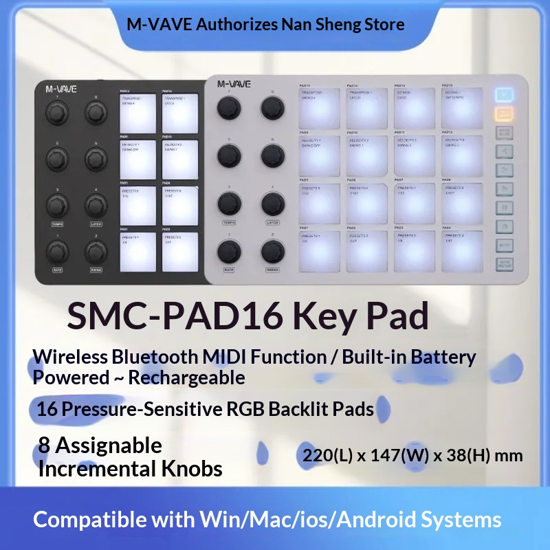 M Vave Smc Pad16 Contrôleur MI - Midi Controller Pad avis et prix